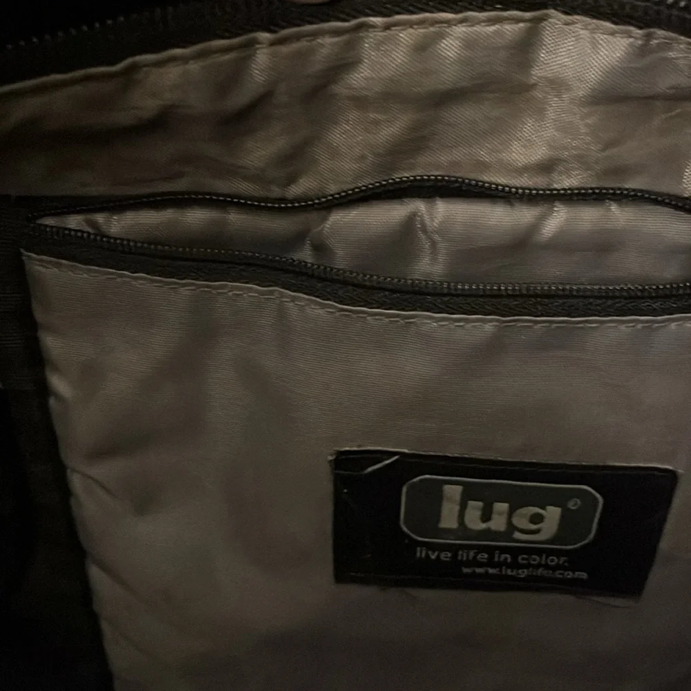 Lug Black Quilted Two Handle Tote Bag Carry On Luggage